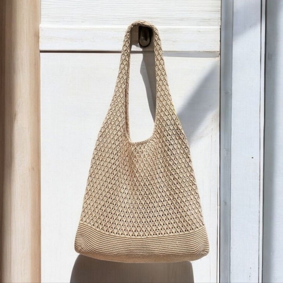 Go Boho Handbags - Boho Crochet Shoulder Bag NWT